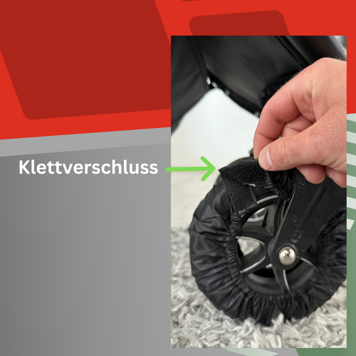 4x Reifenschutz / Radcover für Kinderwagen und Buggy