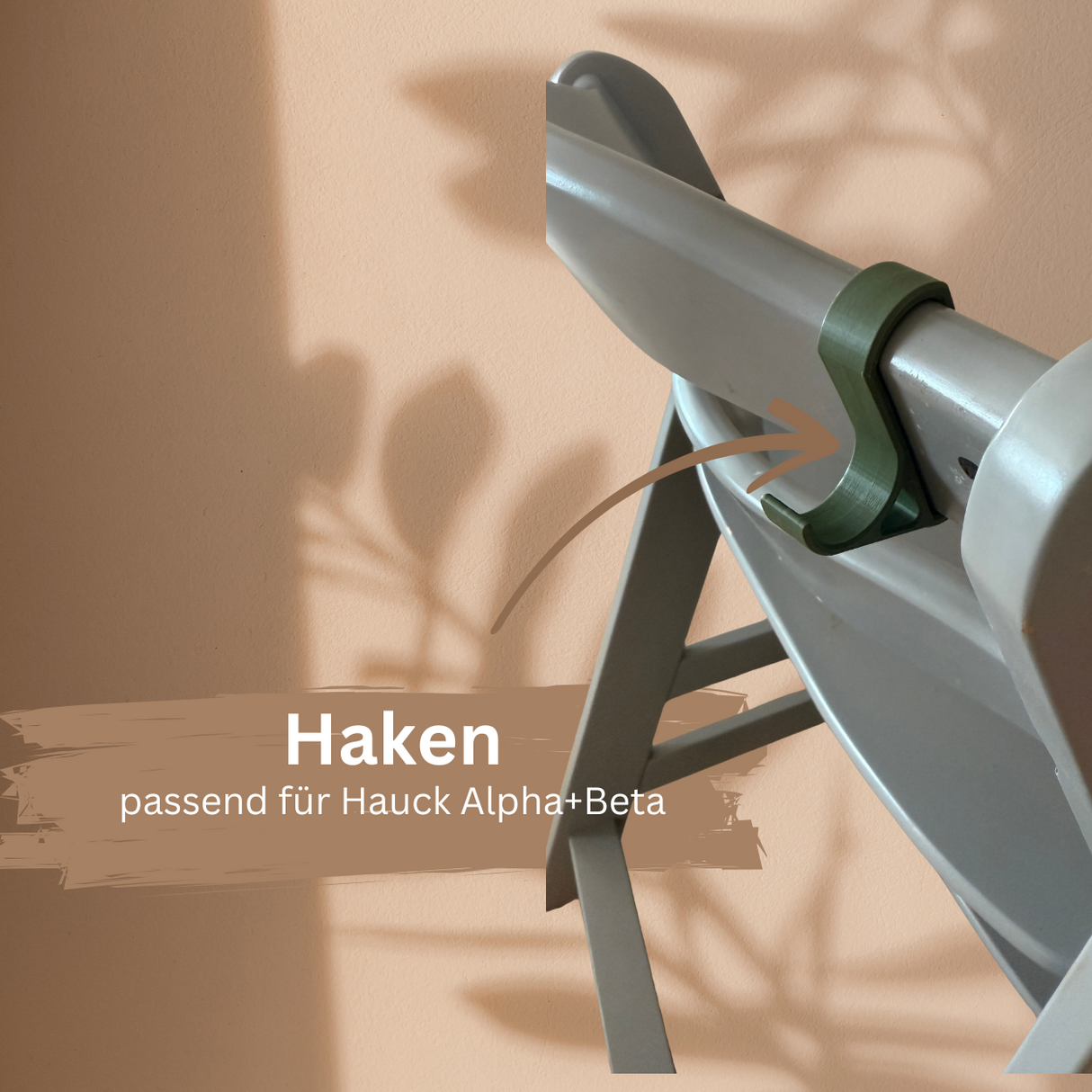 Hacken Set passend für Hauck Kinderhochstuhl Alpha+Beta / Ordnung am Tisch / Kindirucksack / Latz / Schnuller