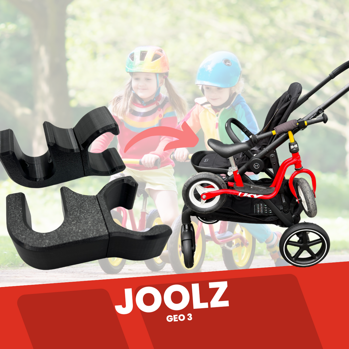 Laufradhalter kompatibel mit Joolz GEO3