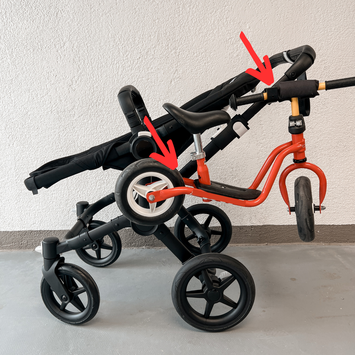 Laufradhalter kompatibel mit Bugaboo Donkey | Fox