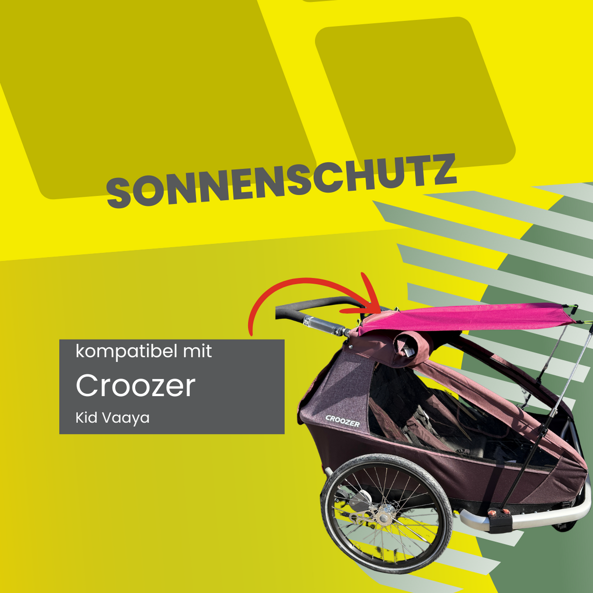 Sonnenschutz kompatibel mit Croozer Kid Vaaya