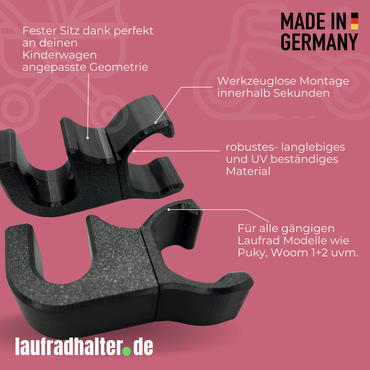 Laufradhalter kompatibel mit TFK mono 2+4