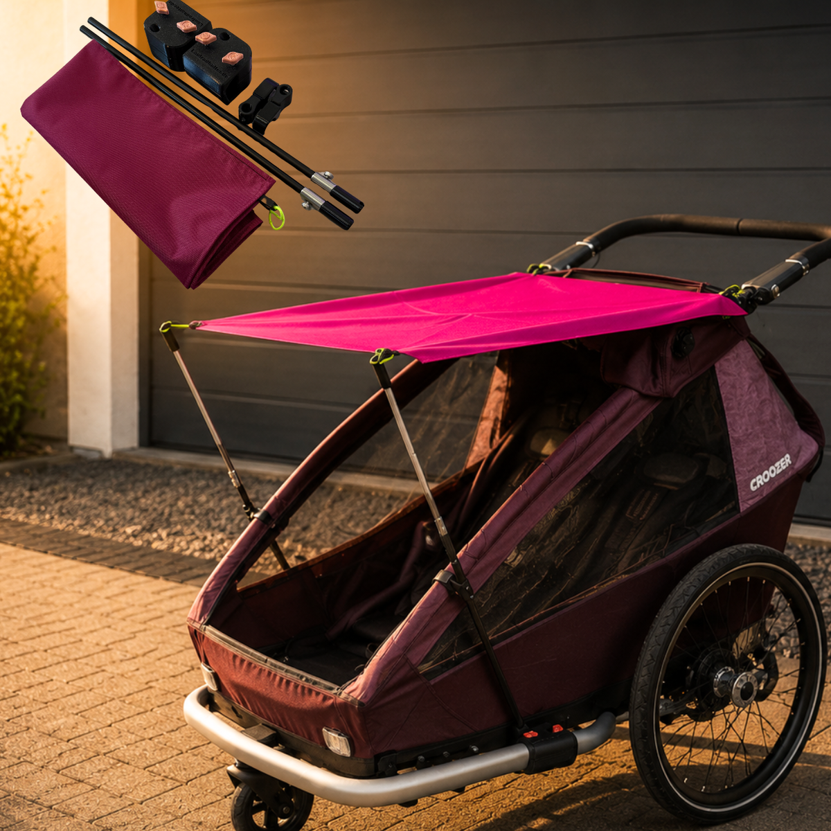 Sonnenschutz kompatibel mit Croozer Kid Vaaya –