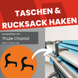 Rucksack- Und Taschenhalter kompatibel mit Thule Chariot / Cab / Cross / Sport
