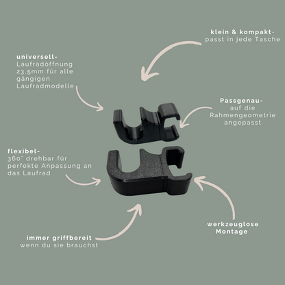 Laufradhalter kompatibel mit Uppa Baby Ridge