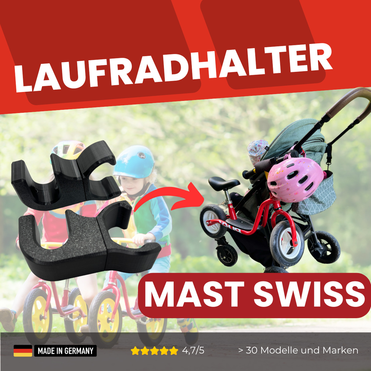 Laufradhalter passend für Mast M4