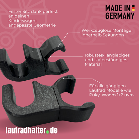 Laufradhalter passend für Nuna Mixx Next Kinderwagen