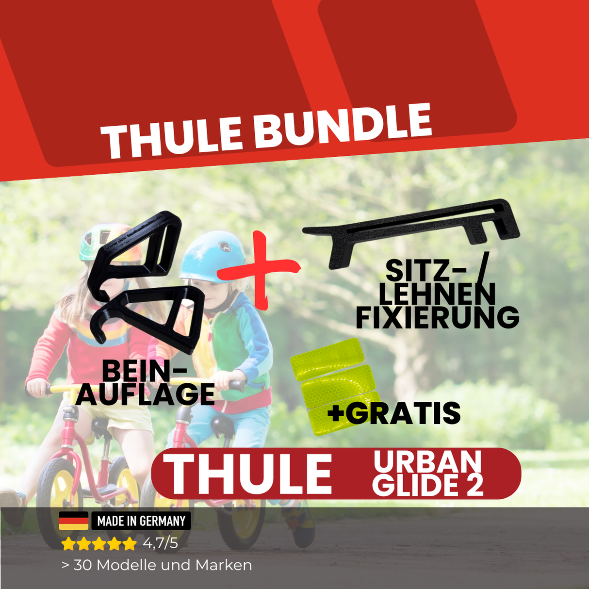 Thule Urban Glide 2 Bundle mit Beinauflage und Lehnennarretierung