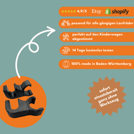 Laufradhalter kompatibel mit Thule Urban Glide